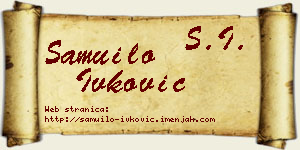 Samuilo Ivković vizit kartica